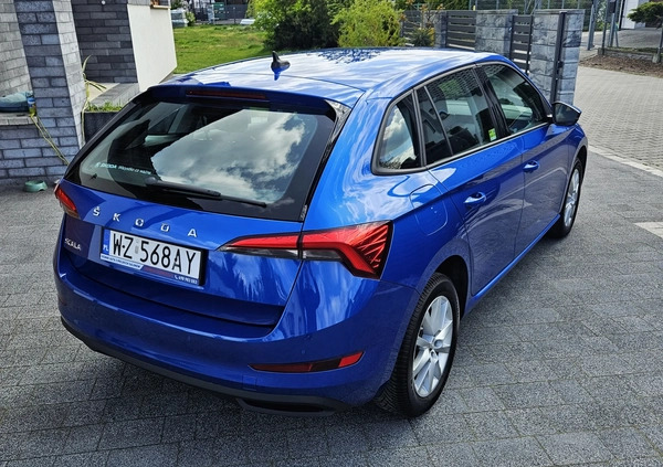 Skoda Scala cena 47500 przebieg: 164000, rok produkcji 2020 z Pasłęk małe 137